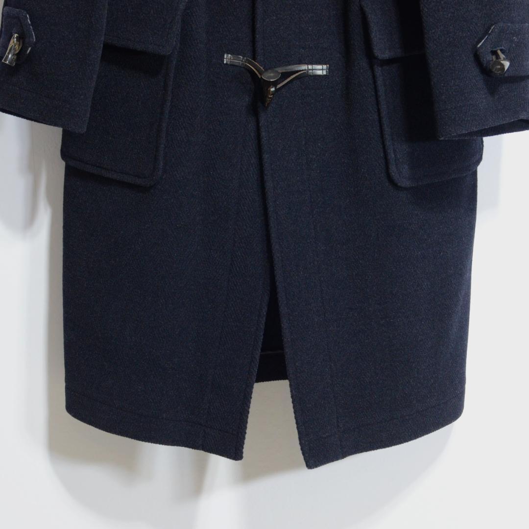 超貴重極上品 バーバリー ムーアブルック ダッフルコート ネイビー M