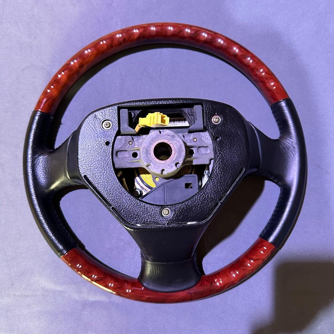 トヨタ 160 アリスト ハンドル ステアリング レザー ウッド - メルカリ