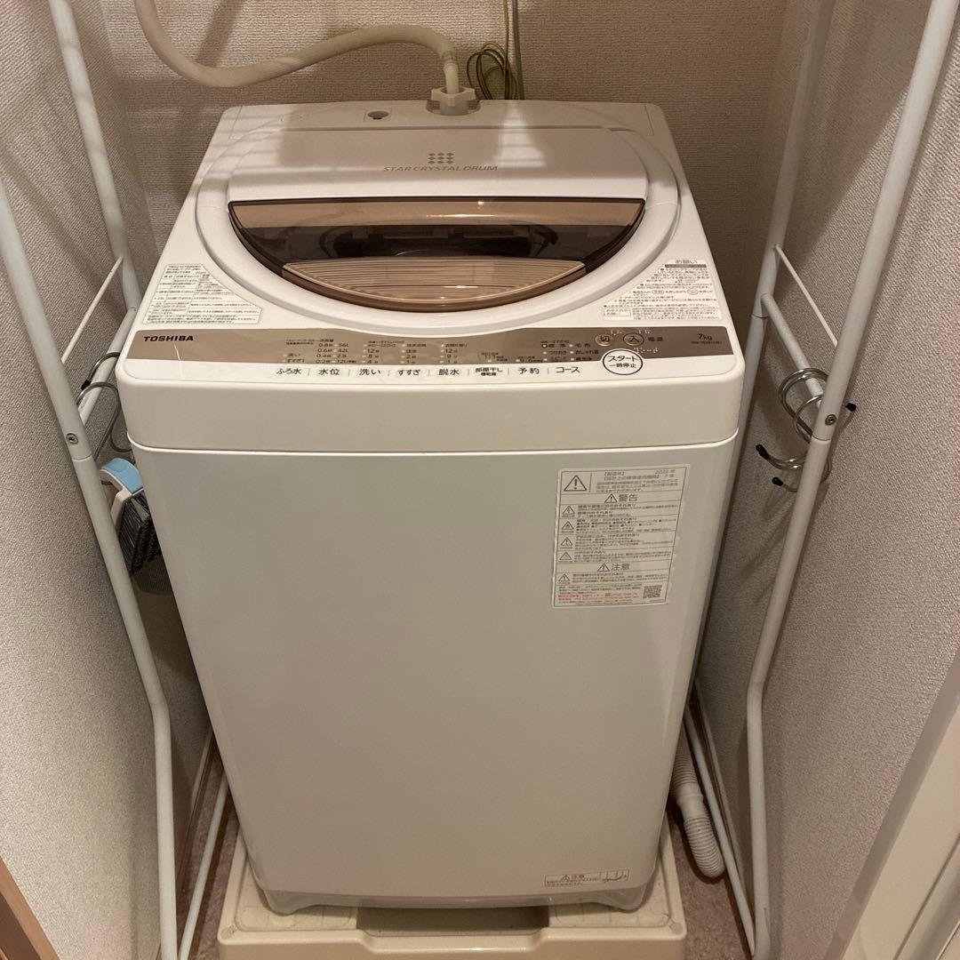 TOSHIBA STAR CRYSTAL DRUM 7kg洗濯機本体 - メルカリ