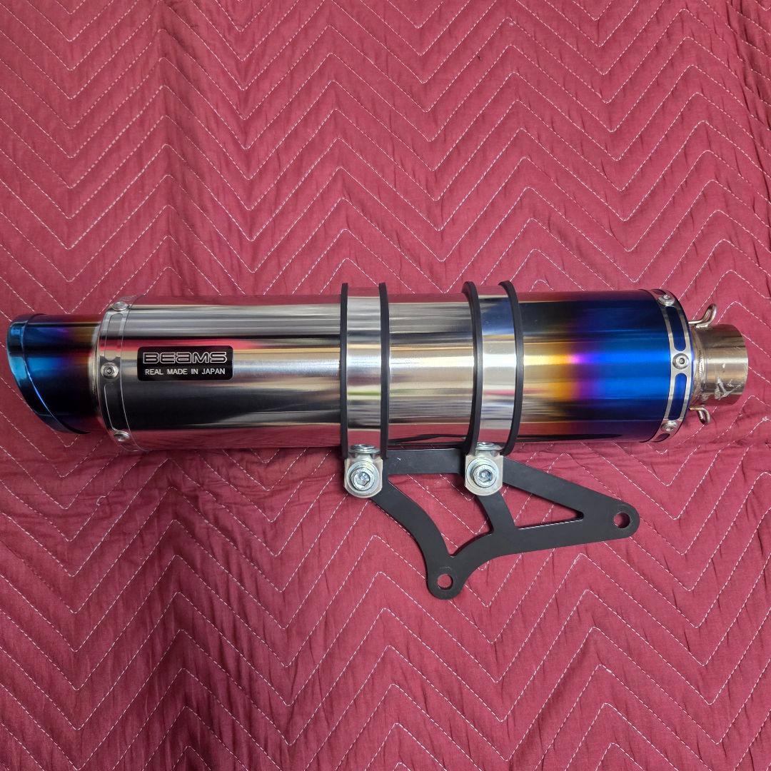 BEAMS R-EVO2ヒートチタンマフラー マジェスティs SG52 政府認証