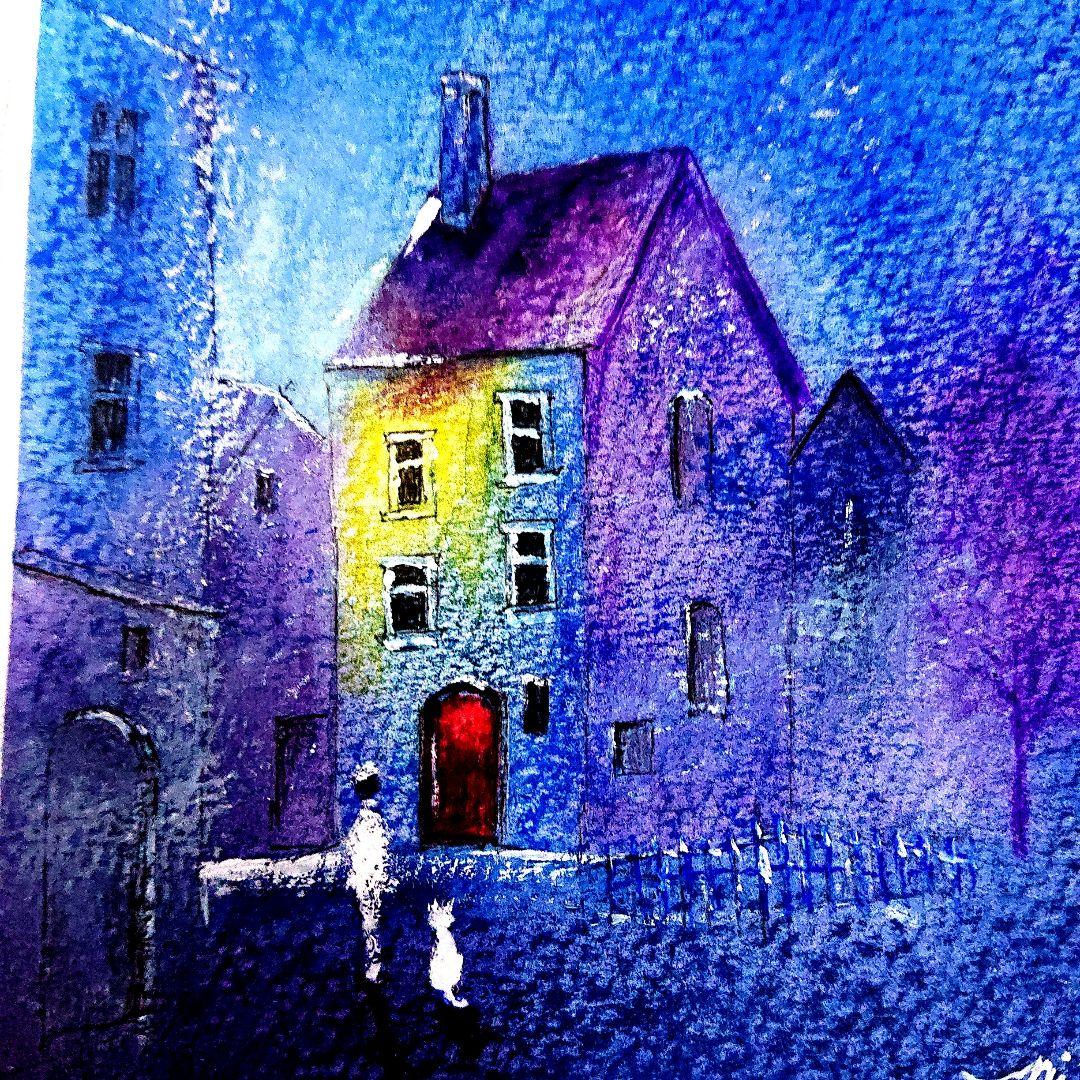 絵画 ☆ 魔法のNicolaの世界☆原画 ア−ト 風景画