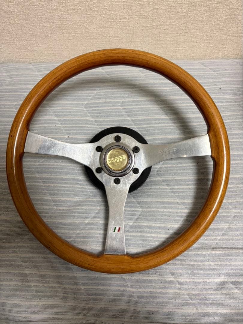 当時物】ミケロッティ ウッドステアリング - メルカリ