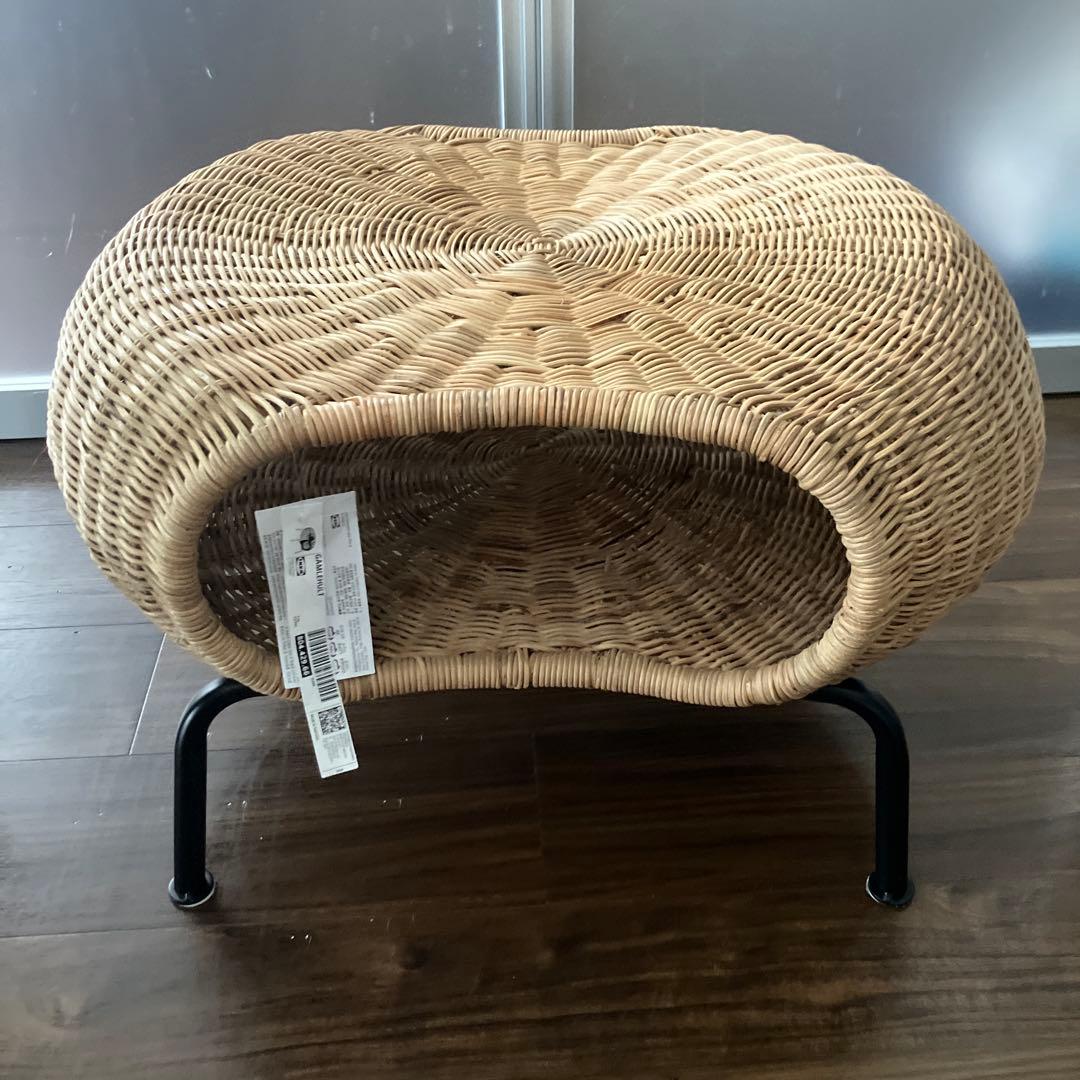 IKEA GAMLEHULT ガムレフルト　オットマン 収納付き,籐/チャコール GAMLEHULT ガムレフルト オットマン 収納付き, 籐, チャコール - IKEA