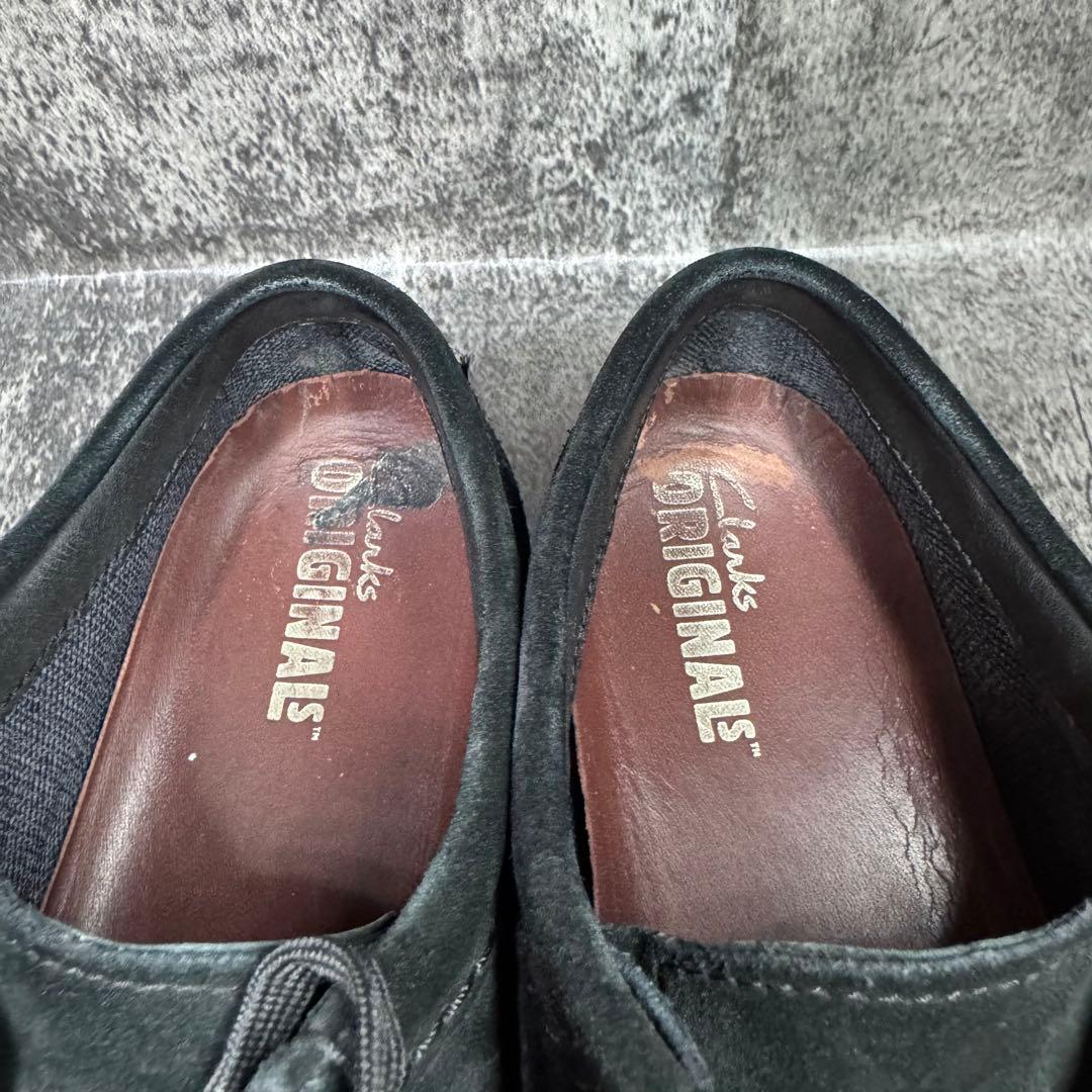 【大特価】クラークス ワラビー ゴアテックス 黒 スエード 26.5cm