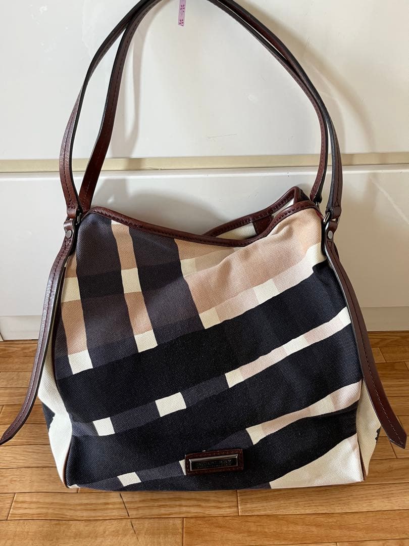 希少　BURBERRY ESTABLISHED メガチェック　トートバッグ 中古・古着通販】BURBERRY (バーバリー) メガチェックトートバッグ