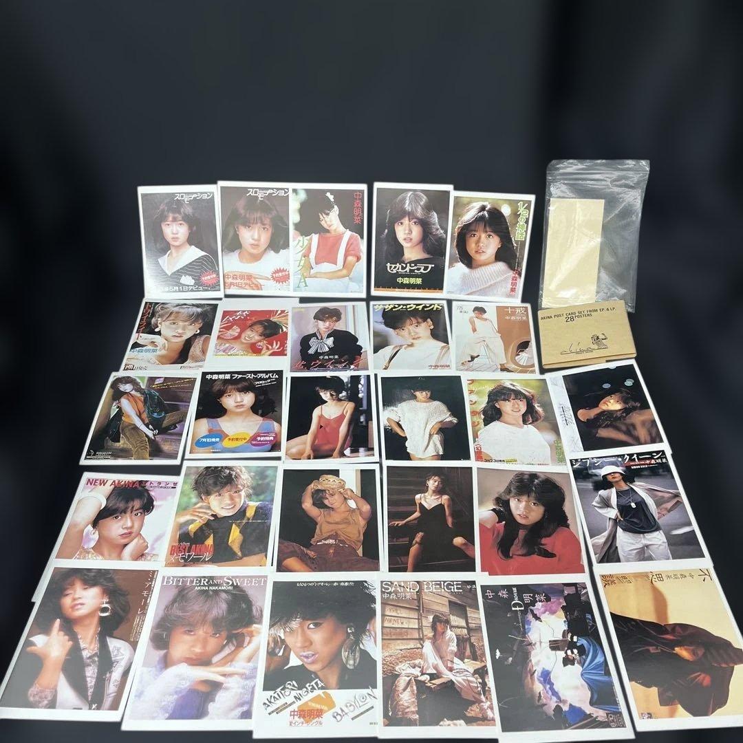 中森明菜 ポストカード 28枚 シングル アルバム ジャケット写真 希少
