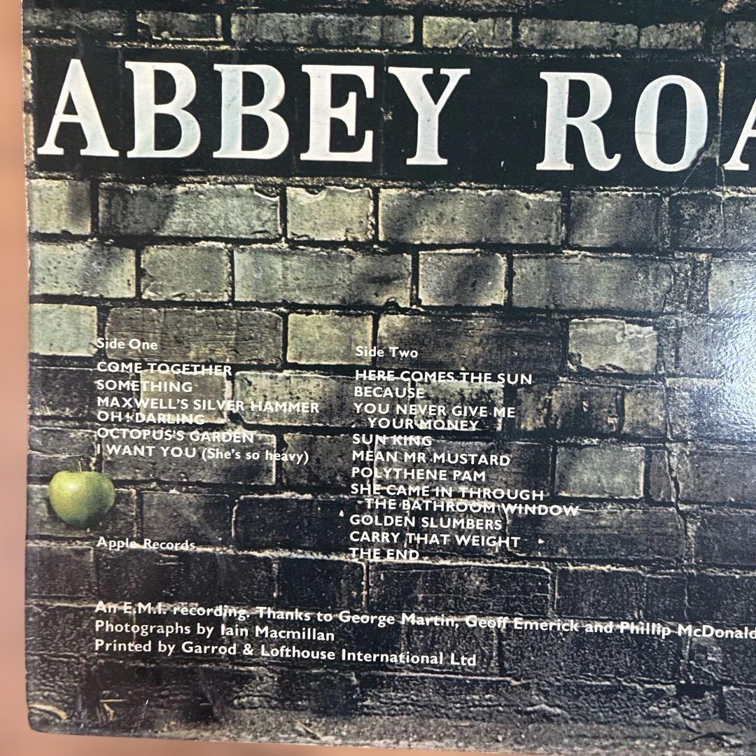 ビートルズ 名盤 レコード アビーロード UKオリジナル盤 レフト