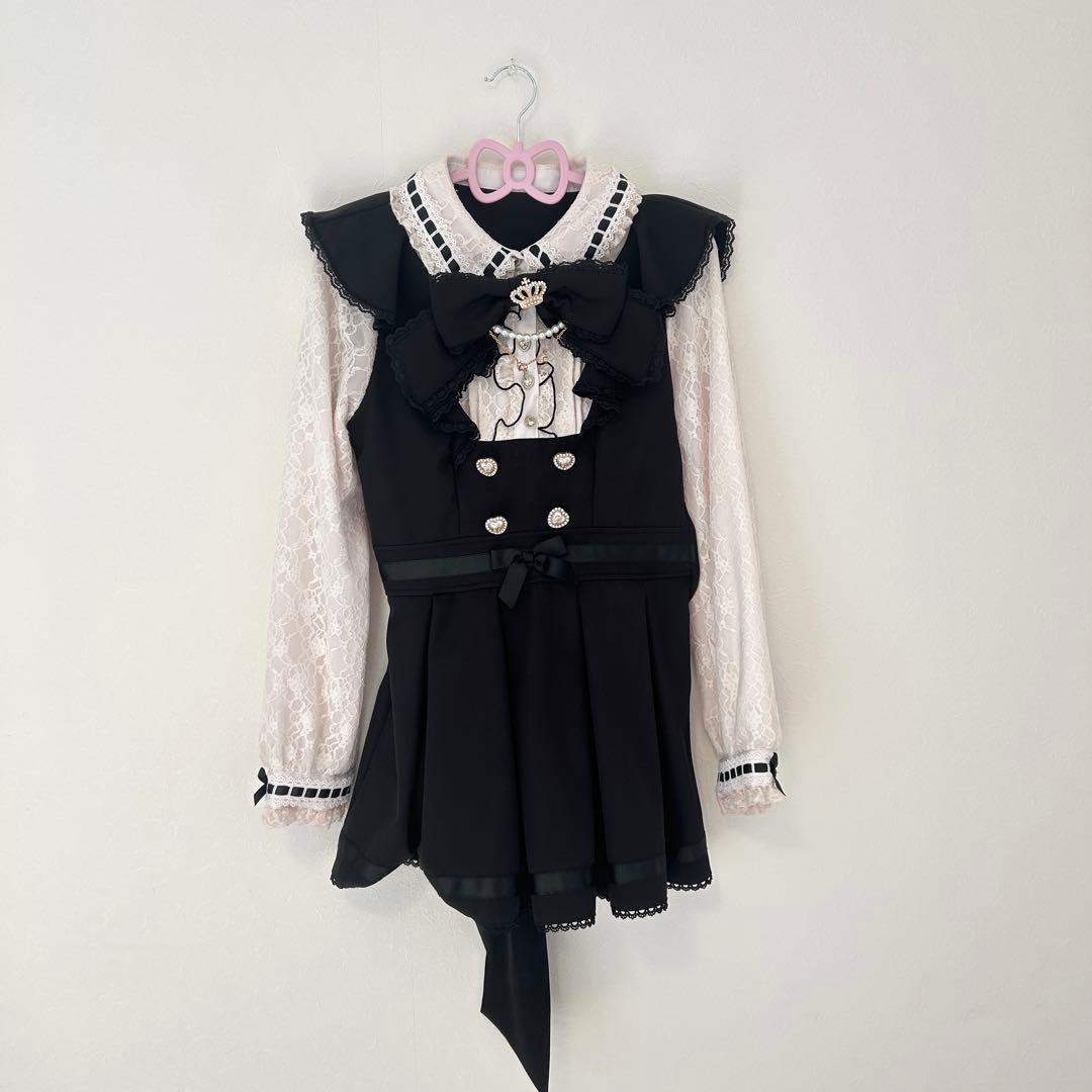 LIZLISA リズリサ ダブルハートラッフルセットアップ - メルカリ