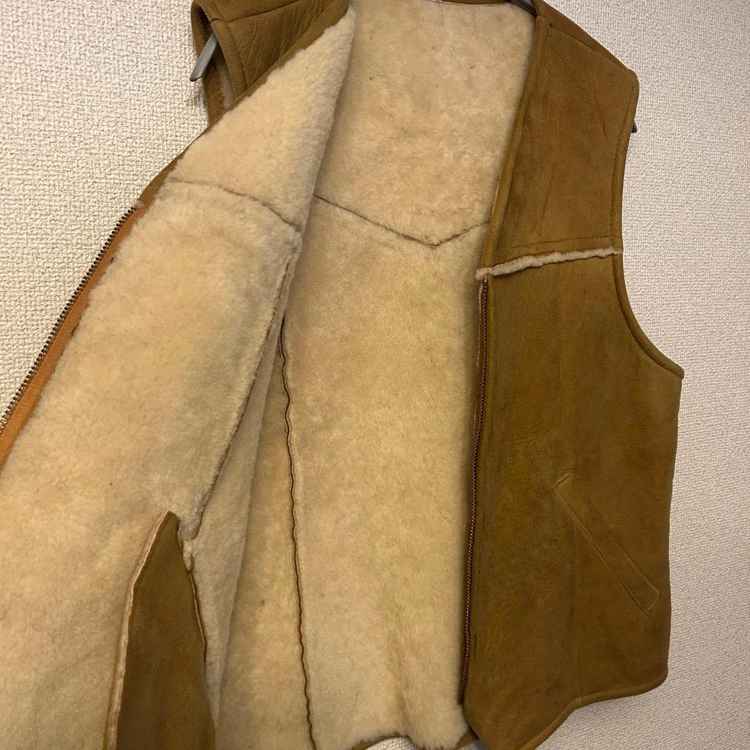 け*ん様 70s 80s レア 黒タグ eddie bauer ムートンベスト - メルカリ