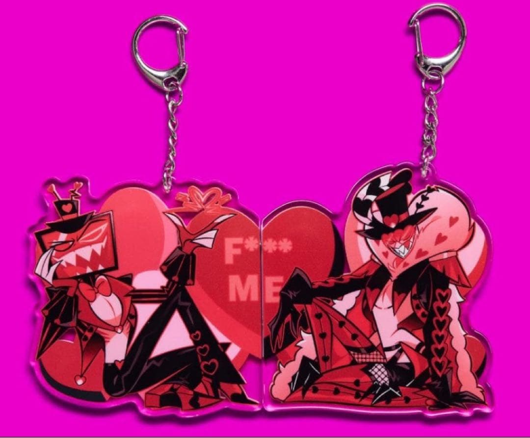 Hazbin Hotel Vox Valentino バレンタイン キーチェーン - メルカリ