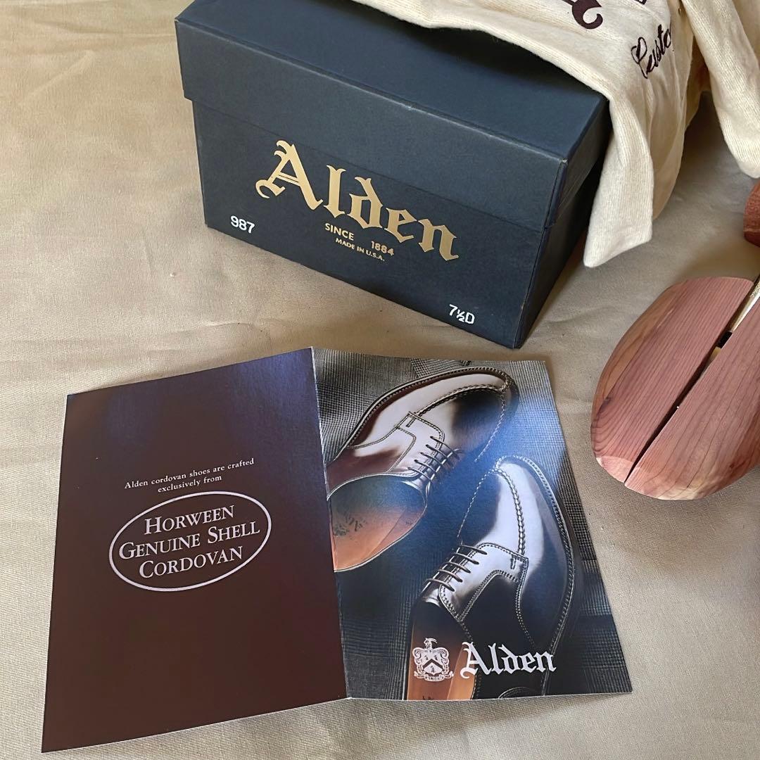 極美品】オールデン ALDEN 987 ブラック コードバン ペニーローファー