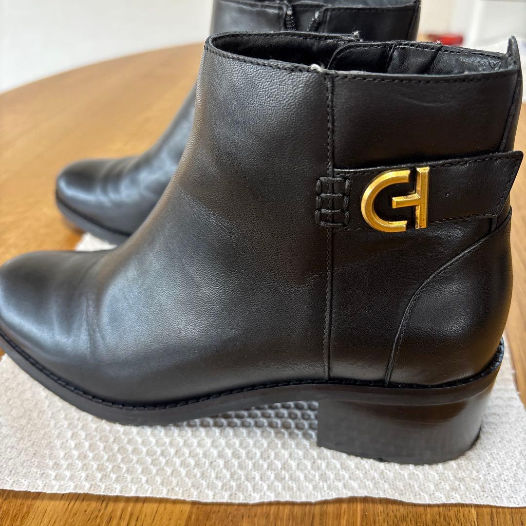 COLE HAAN ブラックショートブーツ　23㎝ COLE HAAN（コールハーン） アウトレット レディース シューズ ブーツ