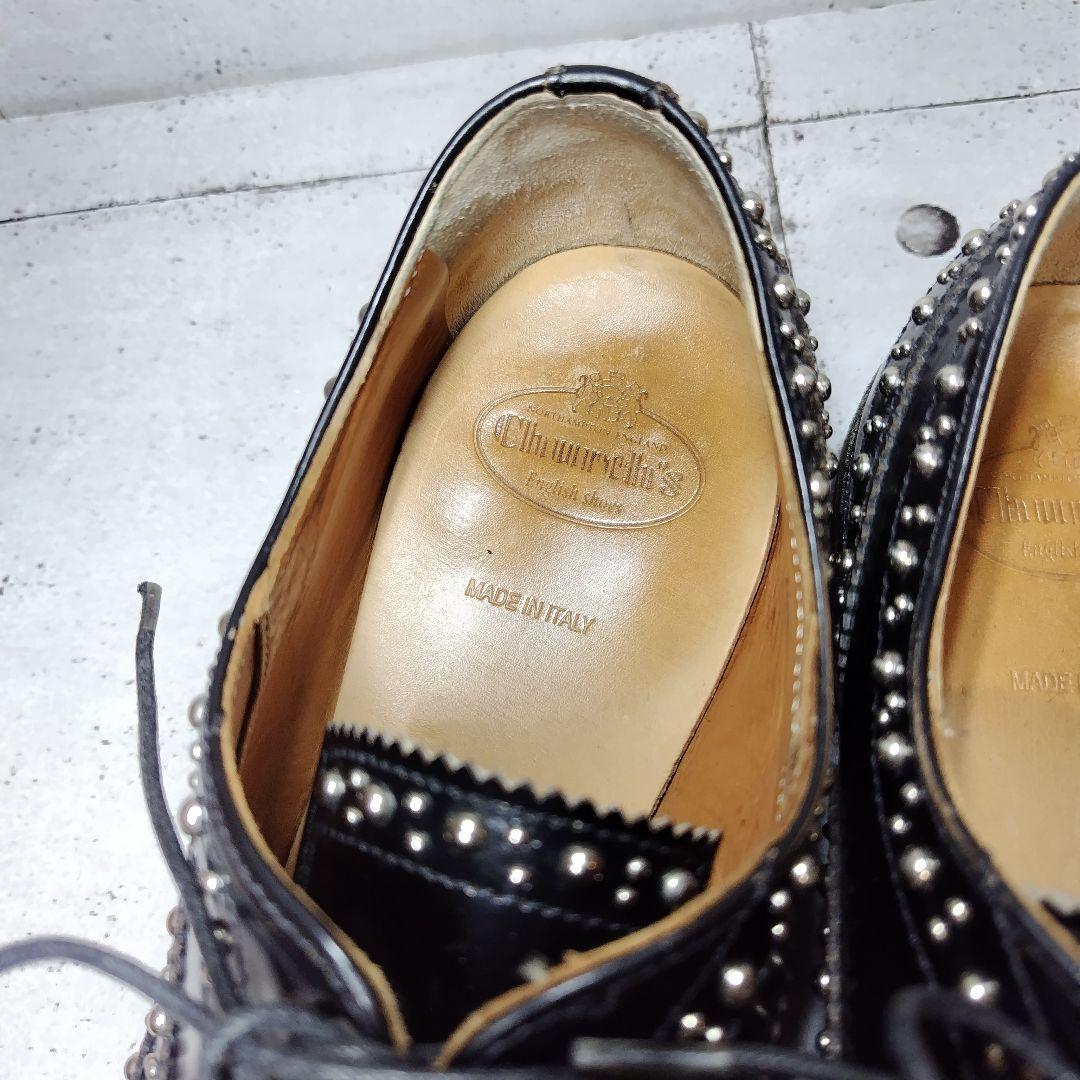 チャーチ BURWOOD スタッズ 37 黒 ウィングチップ バーウッド - メルカリ