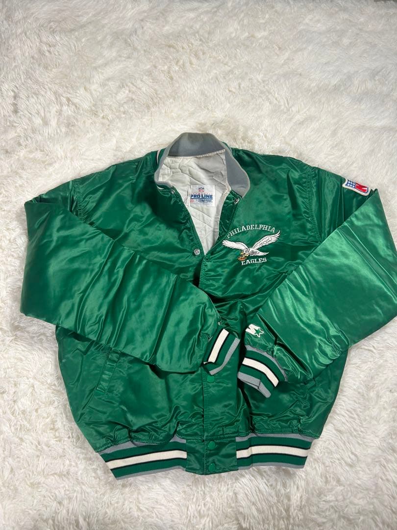 【最高峰 XL】NFLフィラデルフィア・イーグルス スタジャン STARTER 最高峰 XL】NFLフィラデルフィア・イーグルス スタジャン STARTER
