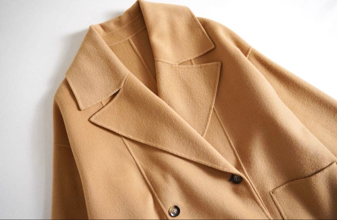 美品 ⭐︎BABYLONE ウールリバーミドルコート ジャケット ベージュ