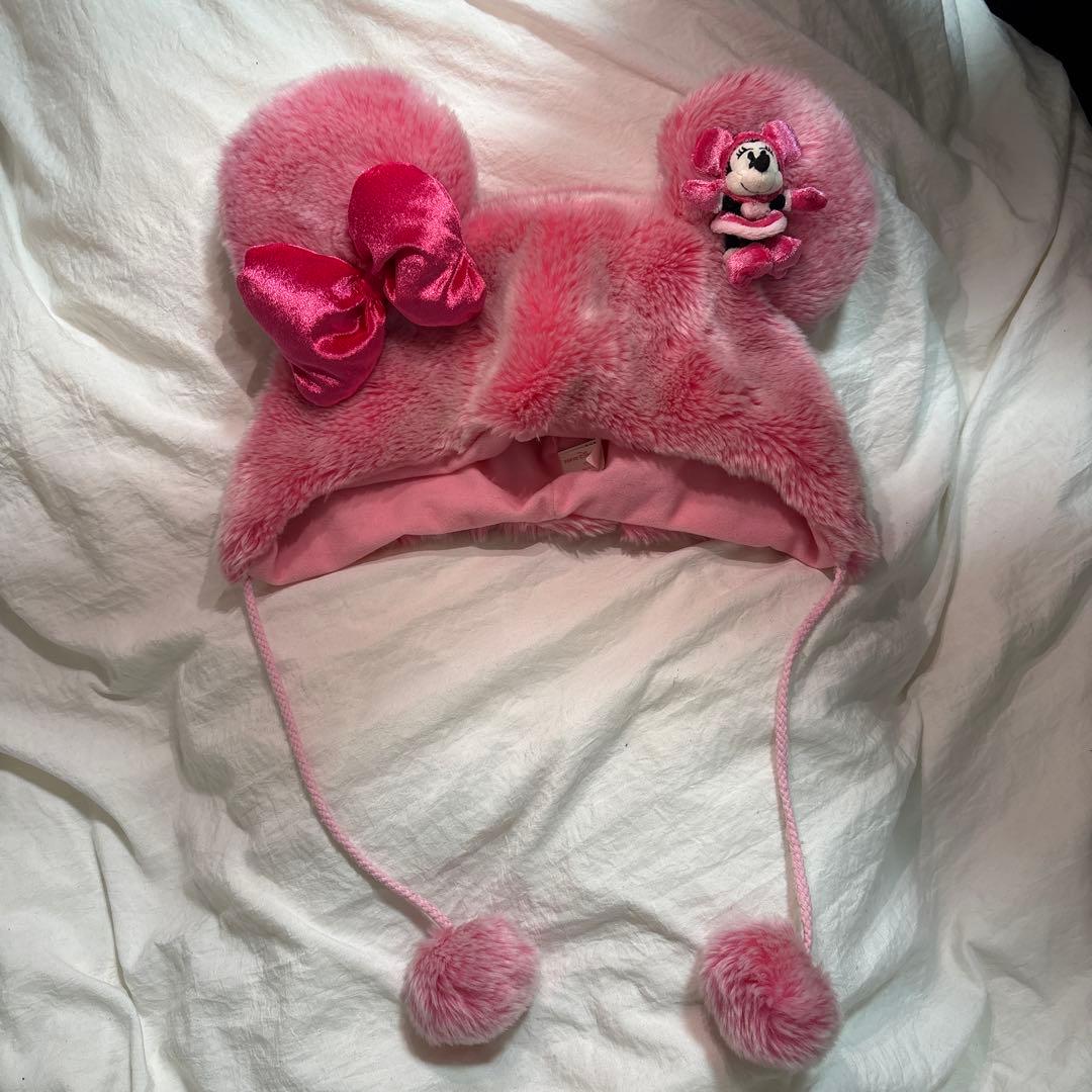 ディズニー ファンキャップ ミニー ピンク レア - メルカリ