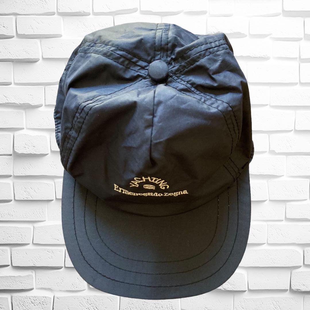 イタリア製】エルメネジルドゼニア・YACHTING キャップ 希少 ネイビー