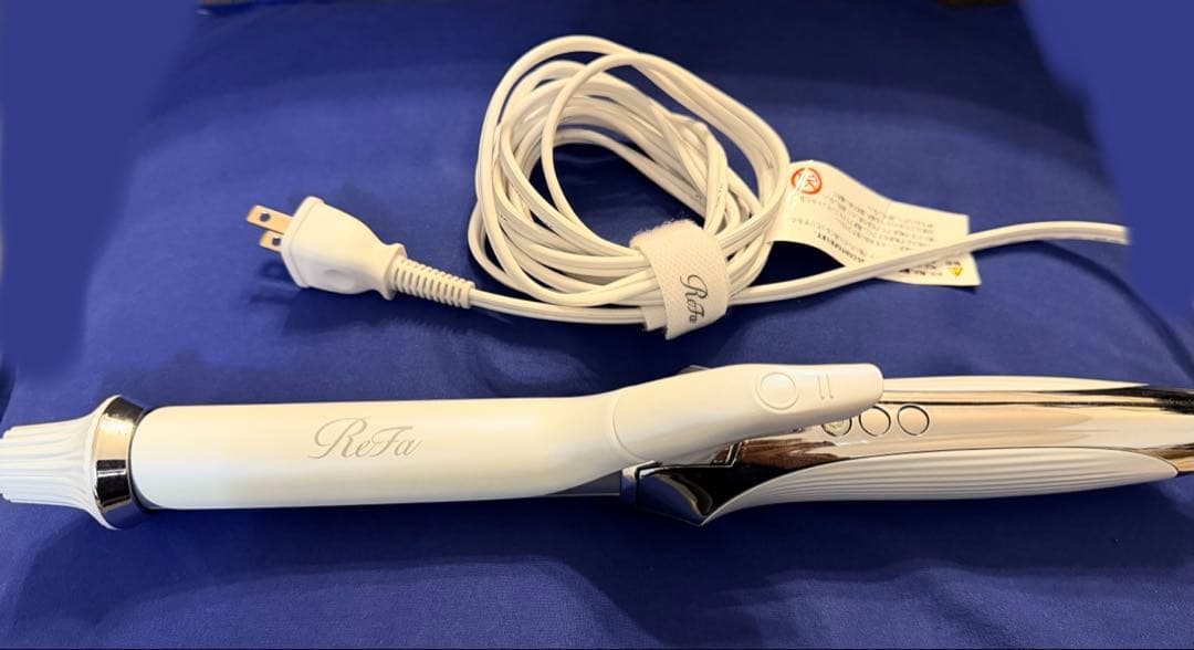 【美品】ReFa カールアイロン RE-AU-02A ホワイト リファ カールアイロン プロ 26mm ホワイト Φ26 RE-AU-02A 白 MTG ReFa