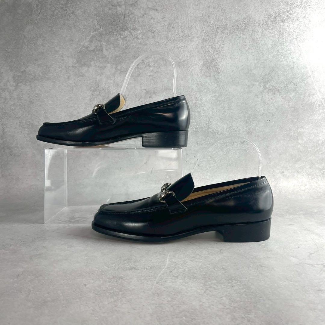 靴 Gucci Horsebit Square Toe Loafers 37.5C