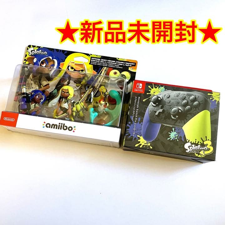【新品】スプラトゥーン3 純正Proコントローラー　amiibo トリプルセット Amazon、「スプラ3」のamiibo「トリプルセット」の予約受付を再開する
