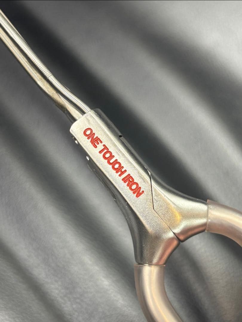 ニチリ ワンタッチ2ミリセラミック丸アイロン日理 理容アイロン/レンツ