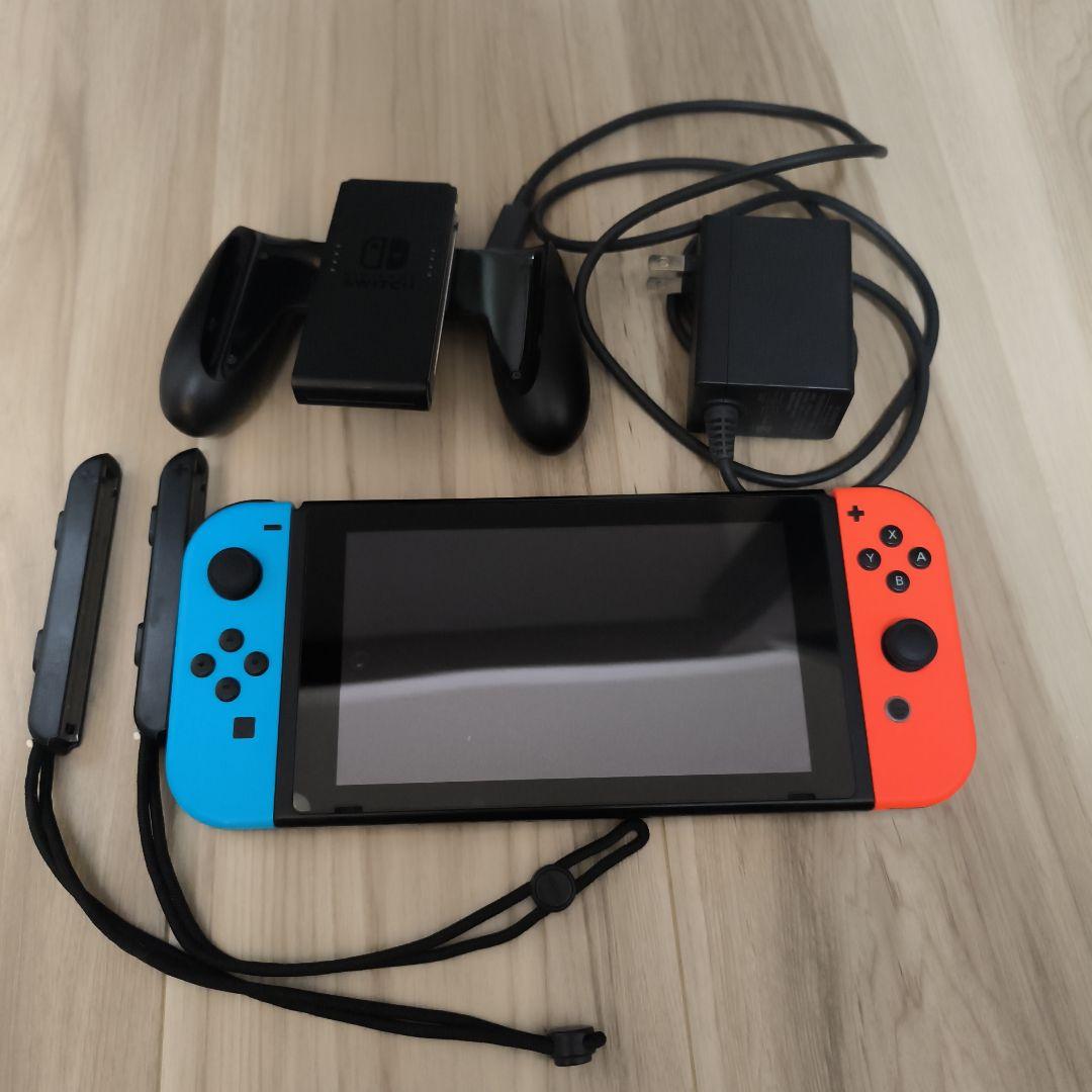[動作確認済み] Nintendo Switch 本体 青/赤 ドックなし Nintendo Switch 本体 青/赤 Nintendo Switch 本体 HAC-001 本体（青