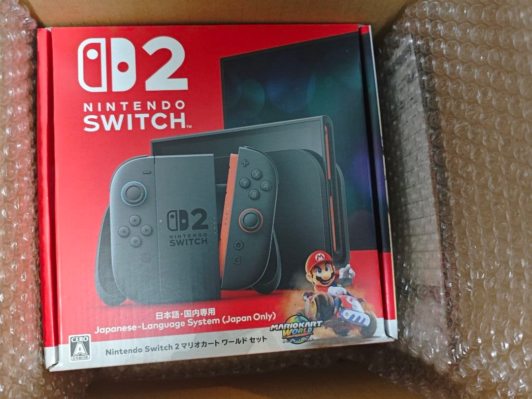 【新品未使用未開封】任天堂スイッチ２本体マリオカート同梱版 Nintendo Switch スイッチ2 本体 マリオカートワールド同梱版