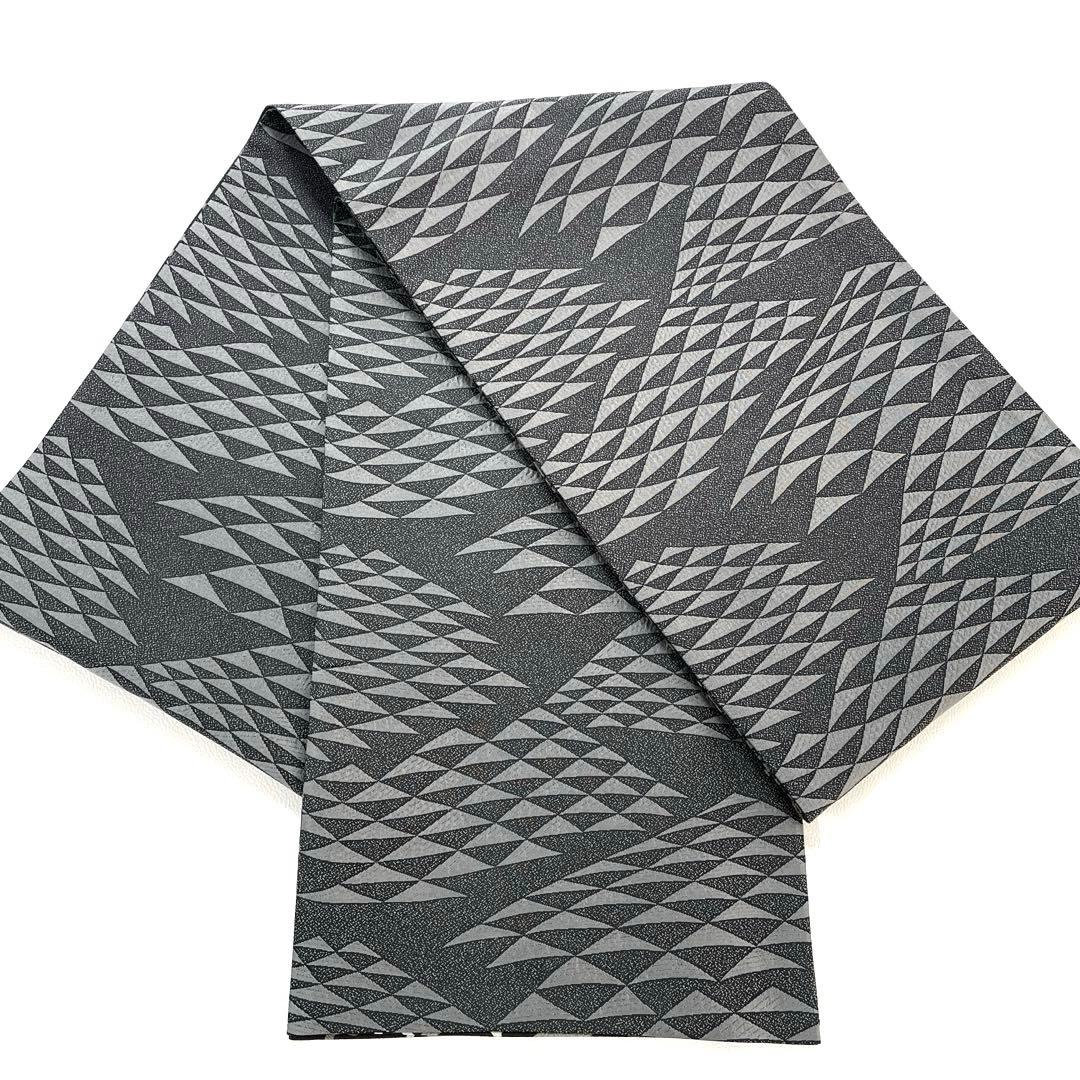 帯6519 ○高級 正絹 松煙染 両面全通 リバーシブル 袋帯 - メルカリ