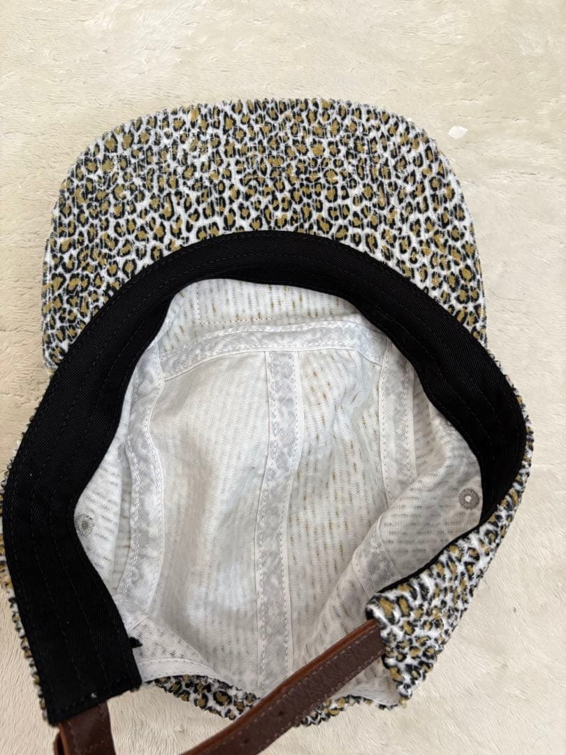 本日限りSupreme Corduroy Camp Cap \"Leopard\"