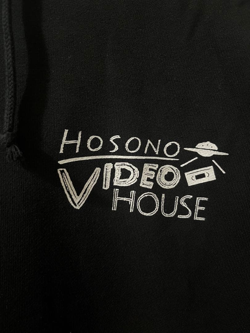 HOSONO VIDEO HOUSE フーディ ブラック　Sサイズ
