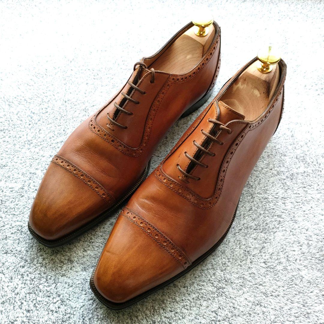 ★美品★トレーディングポストbyアルマス【24.5cm】セミブローグ　茶色