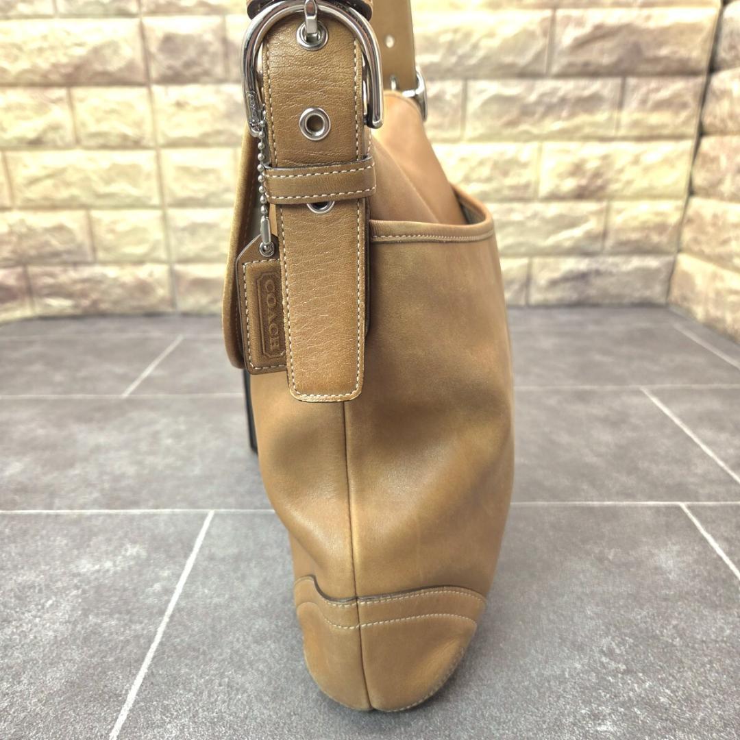 COACH オールドコーチ ソーホー ショルダーバッグ レザー キャメルの