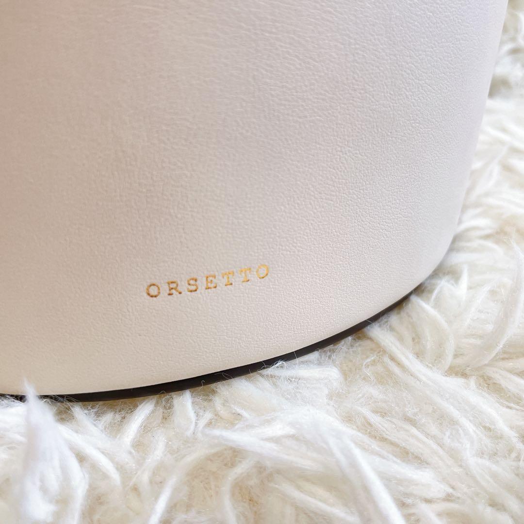 美品✨オルセット CORDAバケットバッグ ノット 牛革 巾着袋付き バイ