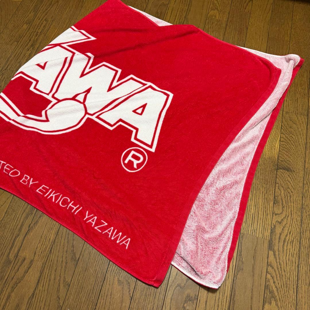 矢沢永吉 E.YAZAWA ロゴ 大判 ビーチ タオル 赤 - メルカリ