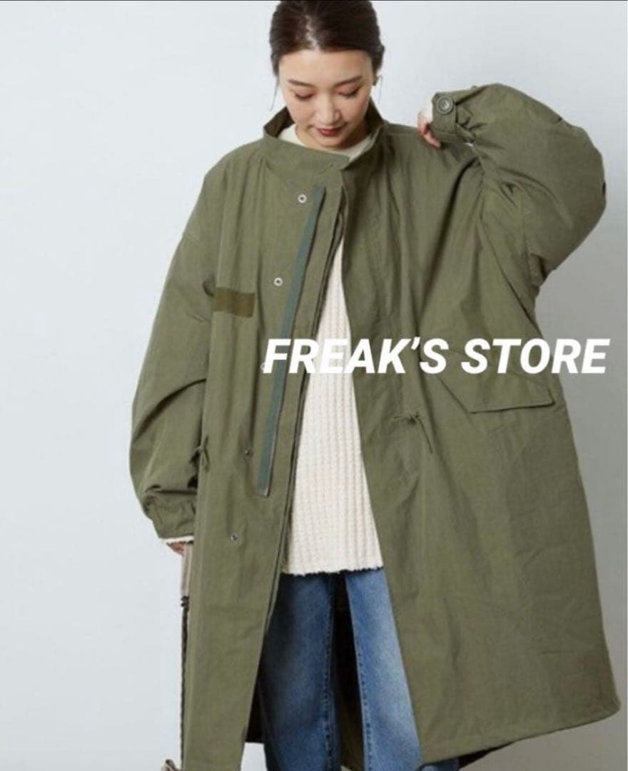 FREAK'S STORE モッズコート オリーブグリーン FREAK'S STORE（フリークスストア） モッズコート フリ- オリーブ