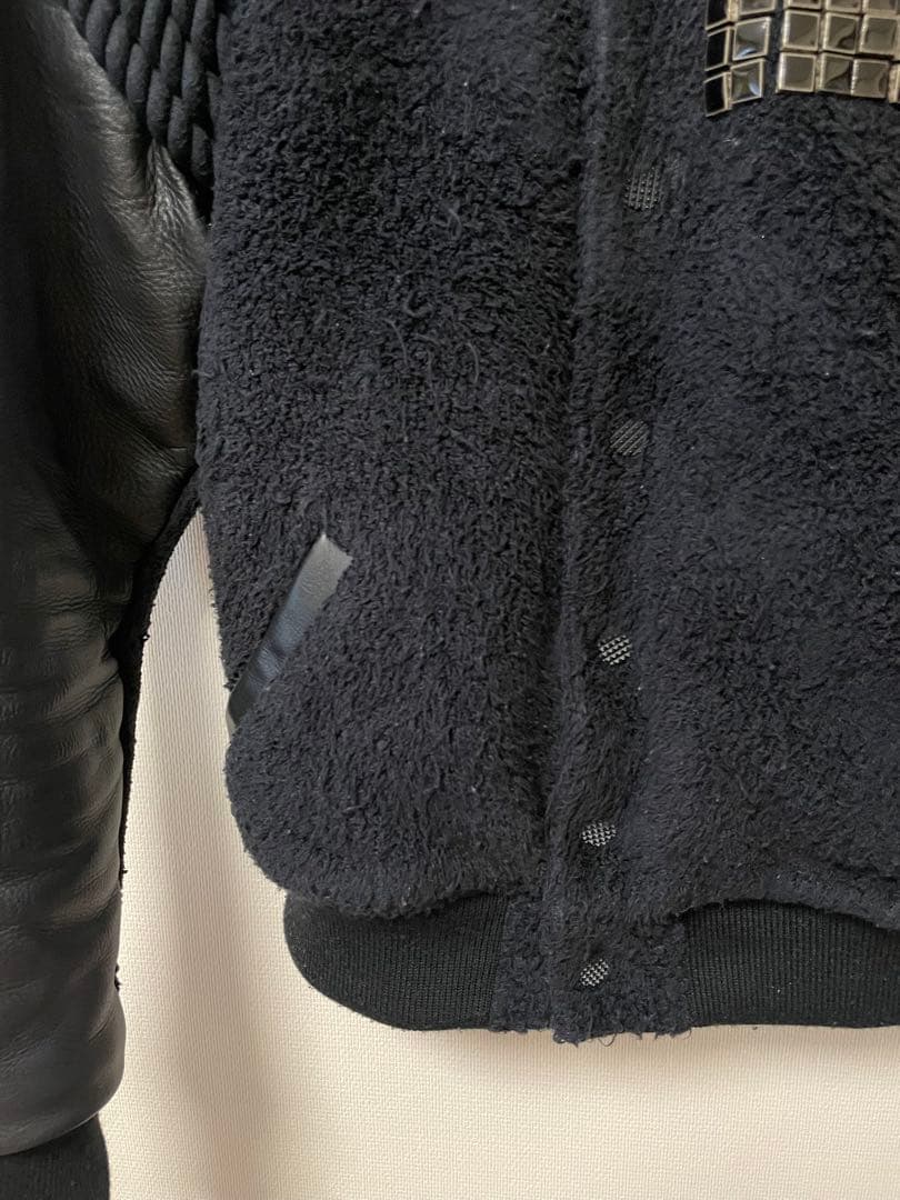 フェノメノン スタジャン 黒 レザー フリース 正規 品