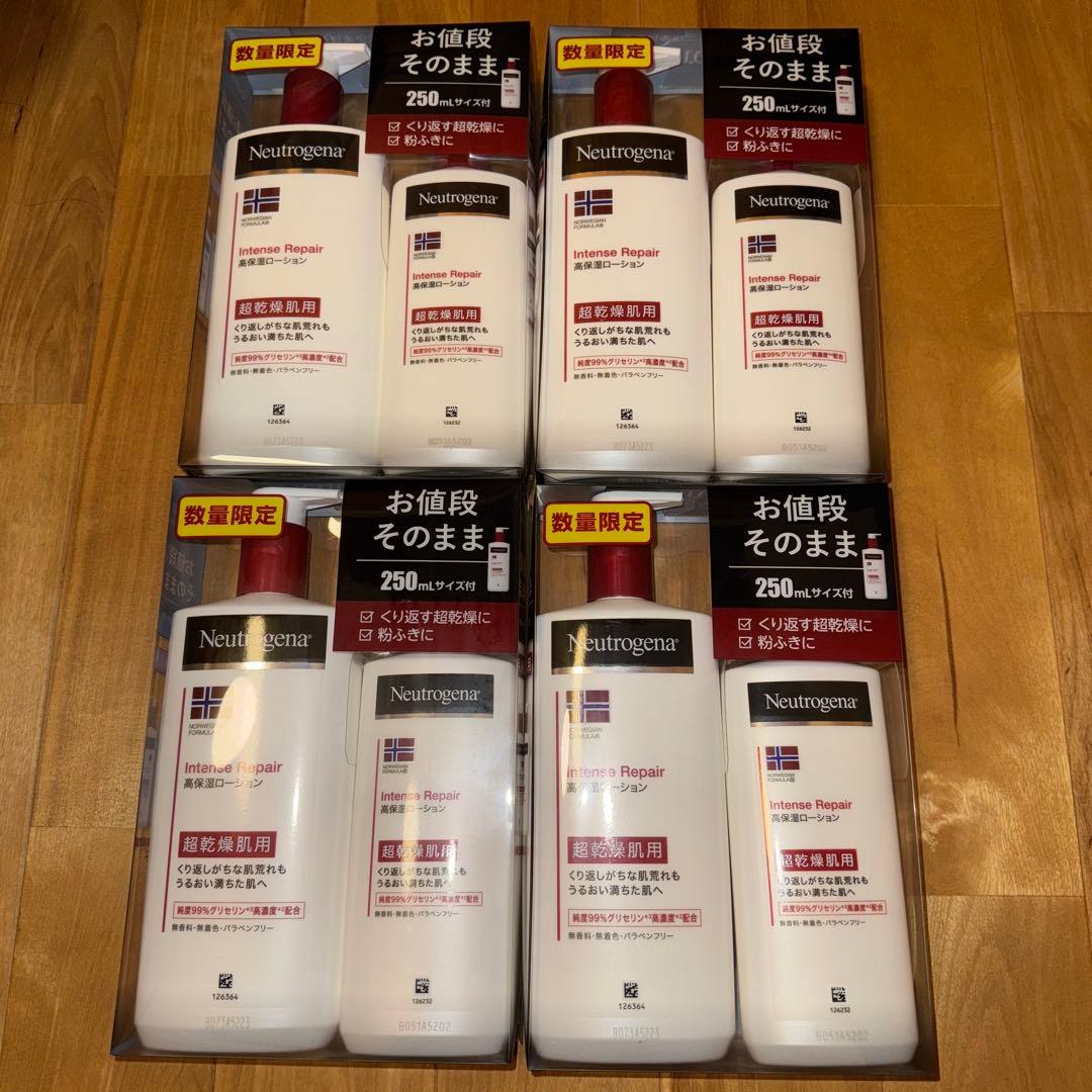 Neutrogena 高保湿ローション450ml（250mlサイズ付） 4セット