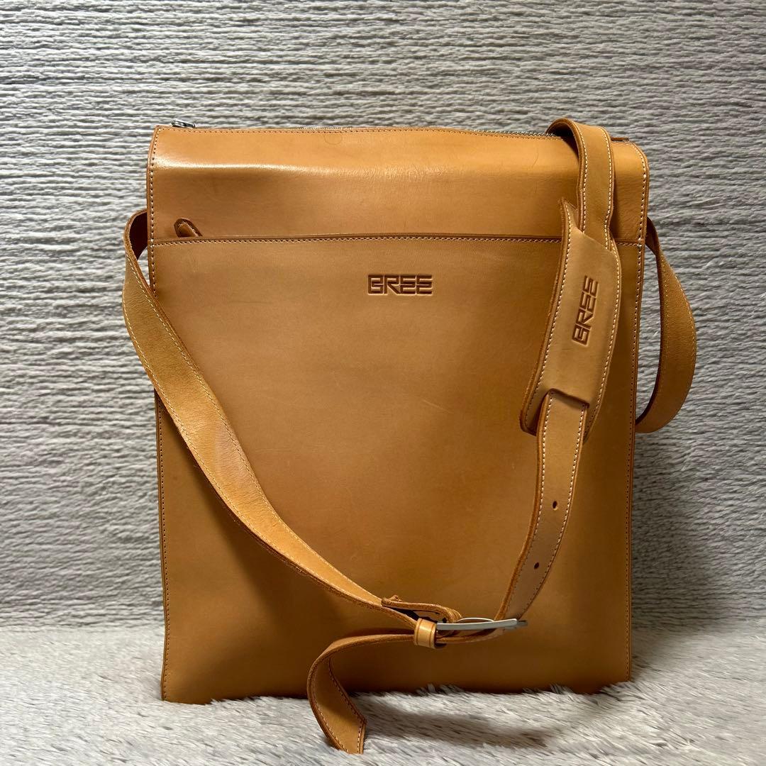 BREE ブリー ネイチャーシリーズ ヌメ革ショルダーバッグ プラド 訳有