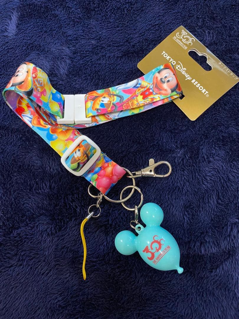 レア】ディズニー ネックストラップ 30周年 - メルカリ