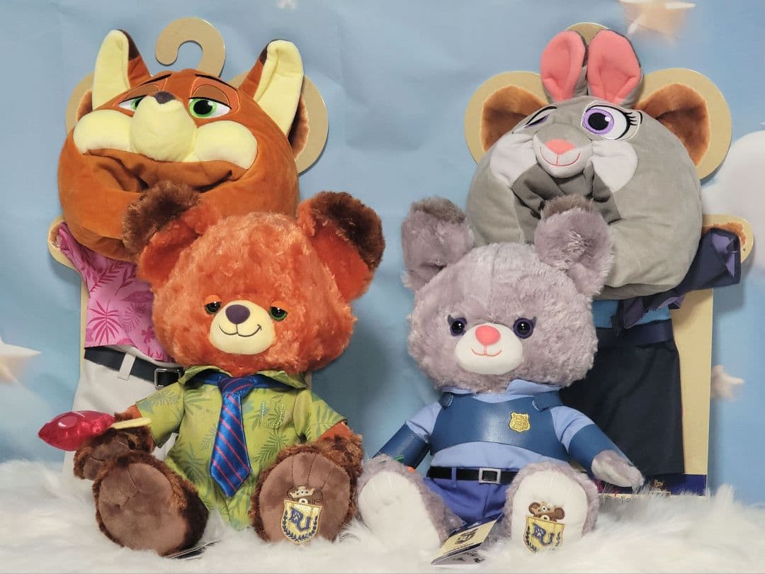 最新ユニベア❤ ズートピア2 ジュディ ニック ぬいぐるみ ディズニー