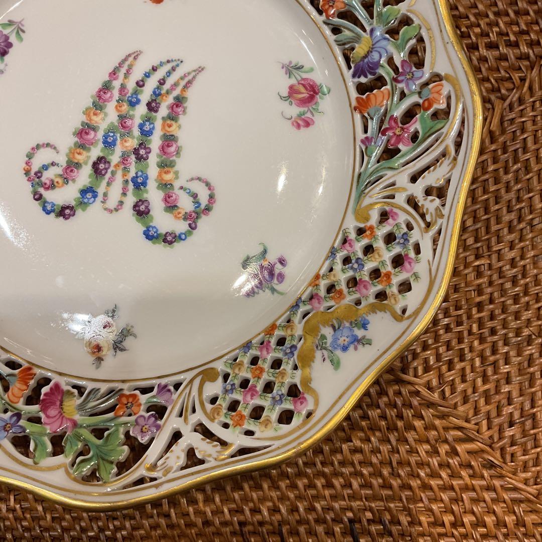 マリーアントワネットピアスプレート アンティークドレスデンの通販は