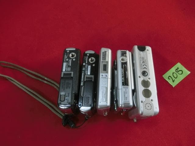 208：Panasonic 他～ コンパクトデジタルカメラ 5台 ジャンク