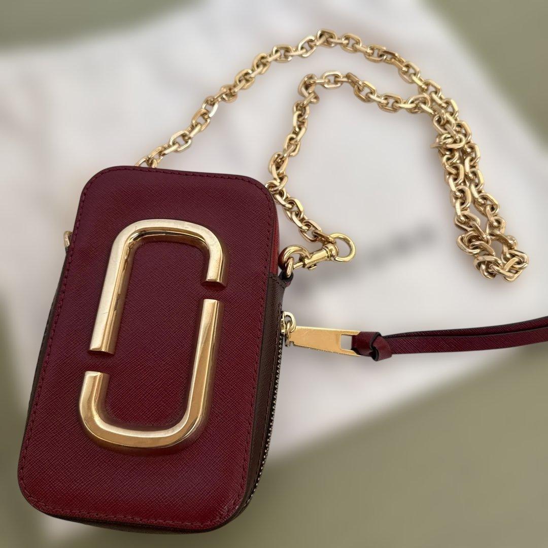 MARC JACOBS バーガンディ ショルダーバッグ