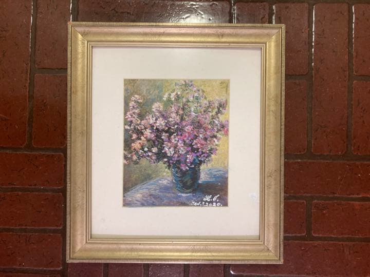 幻想画、空飛ぶ画家糸川裕志の静物画、花 空飛ぶ画家糸川裕志の静物画、カボチャと唐辛子、油絵F 10号額入り 空