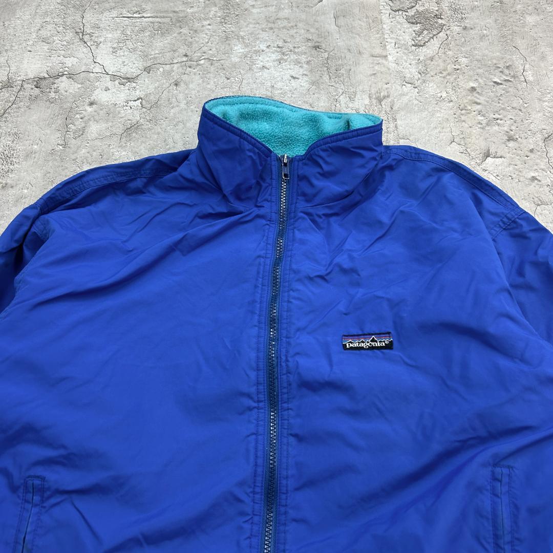 80s 90s Patagonia シェルドシンチラジャケット L ブルー 古着 - メルカリ