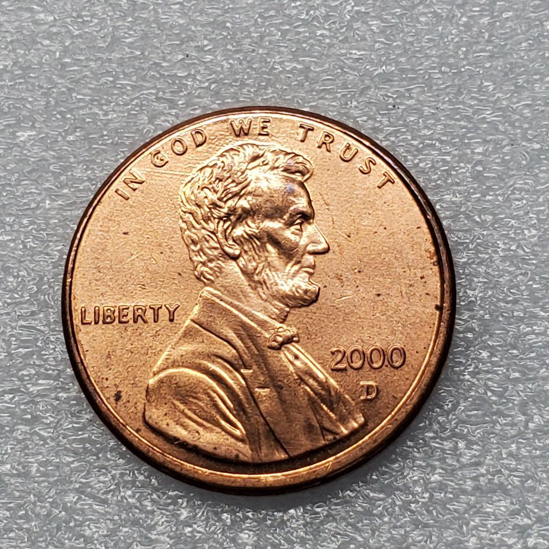 4065. 2000年 D アメリカ リンカーン 1セント 硬貨 - メルカリ