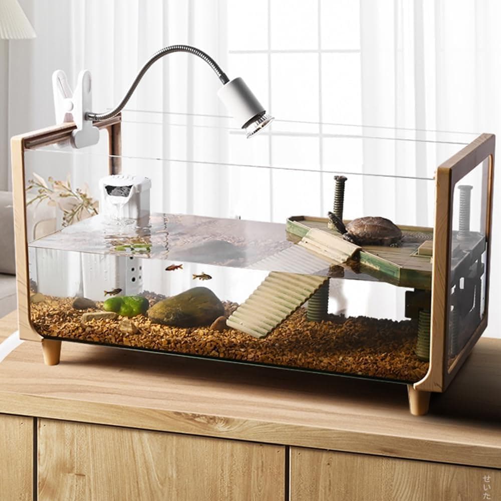 【開封・未使用】水槽 60cm 亀 大きい 透明 リクガメ ケージ 爬虫類 飼育 亀 水槽 大きい 透明 リクガメ ケージ カメの生息地 飼育箱 高精細