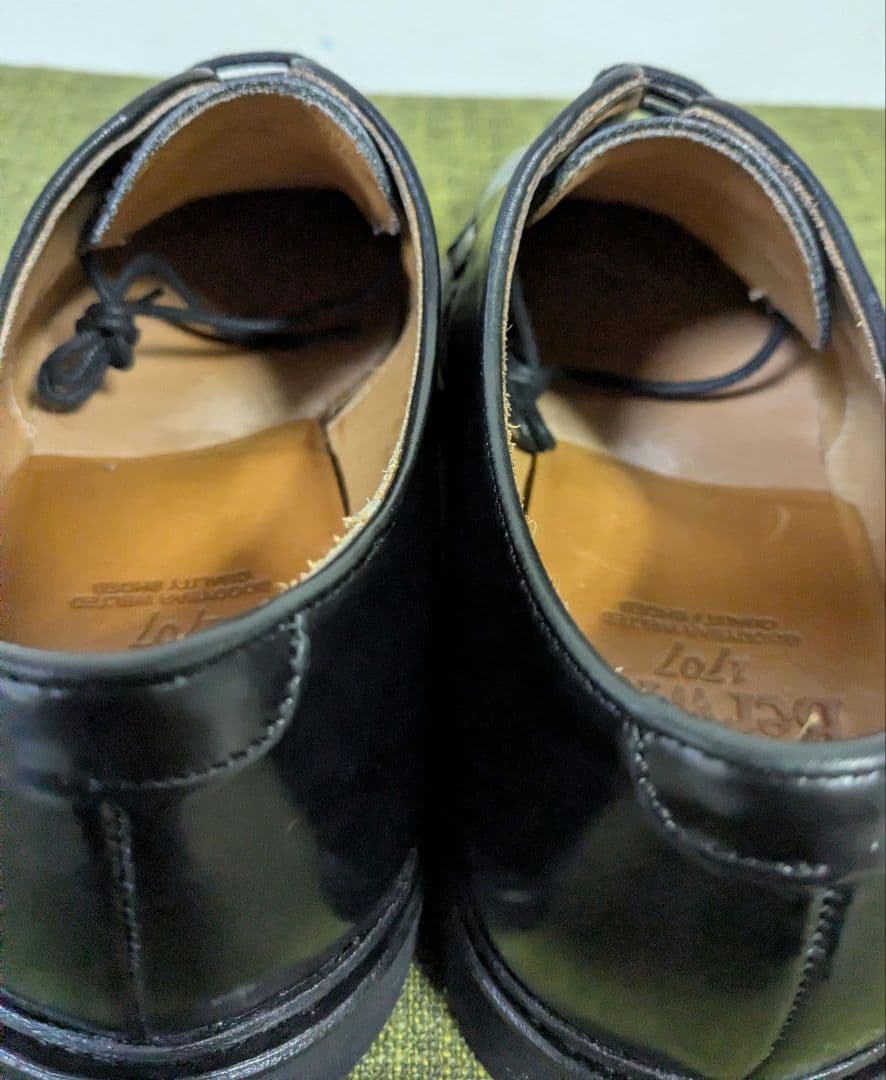 【極美品】Berwick 4406 プレーントゥ ブラック UK6 25.5cm