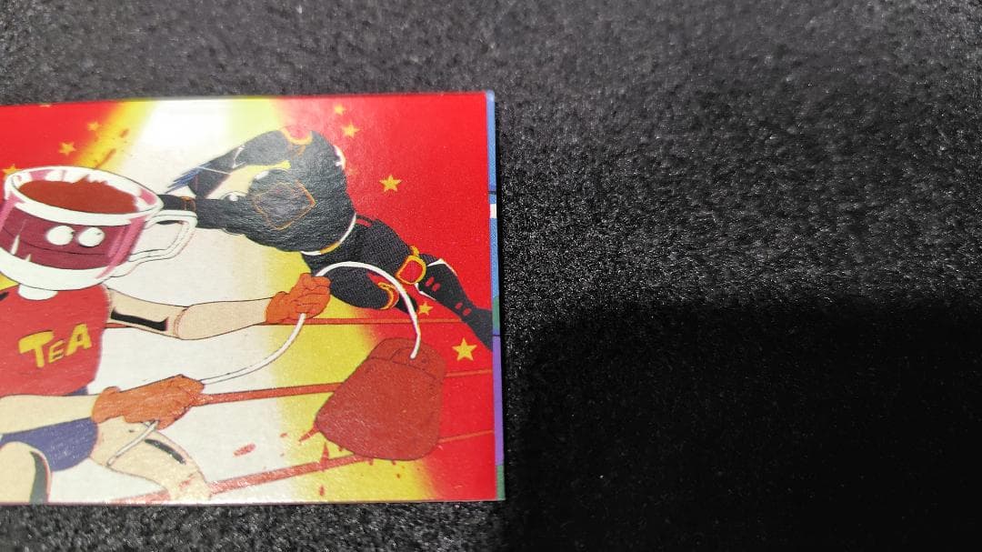 超希少【当時モノ】キン肉マンカード3枚 メンコ 昭和アニメ 裁断エラー