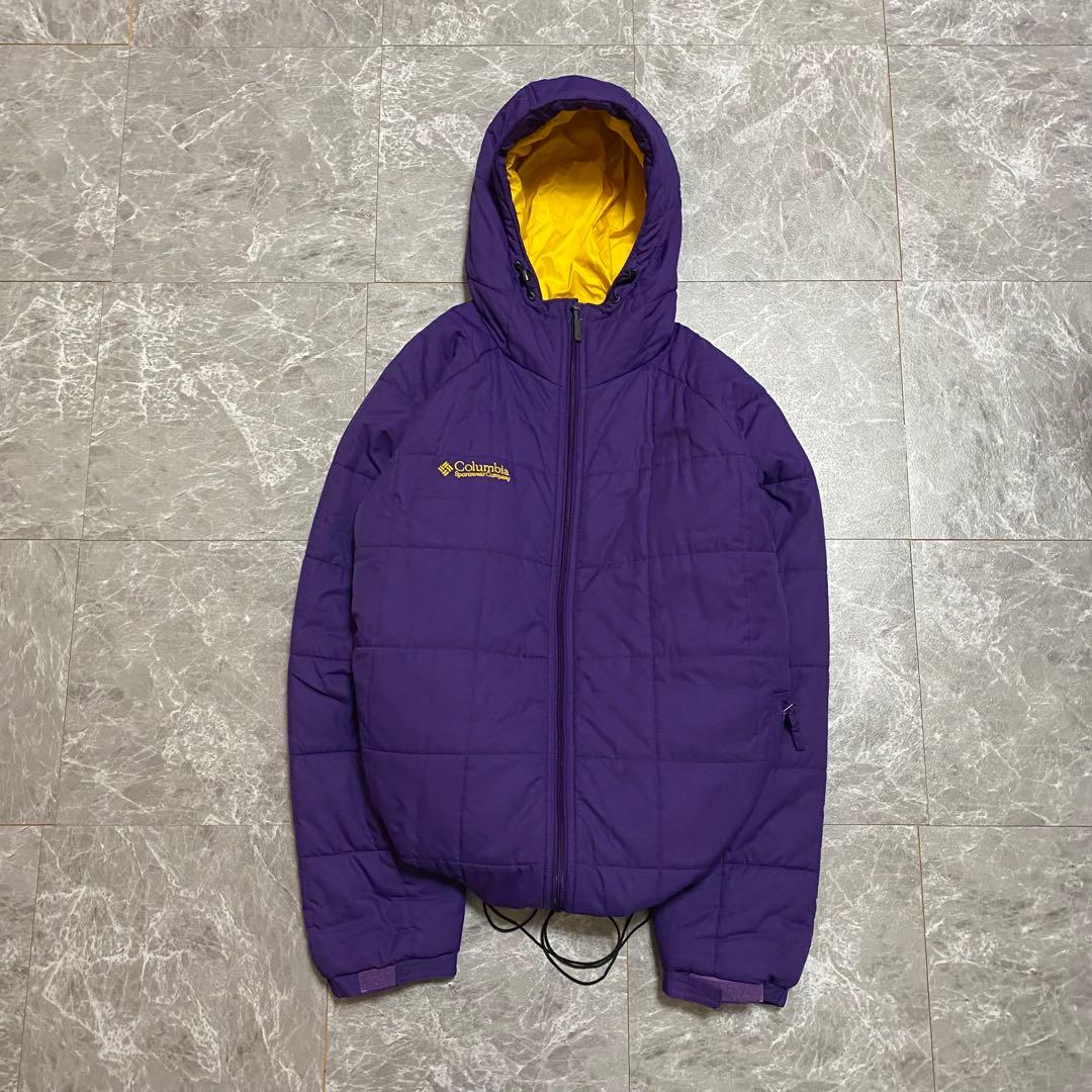 00s Columbia 短丈 hooded puffer jacket y2k - メルカリ
